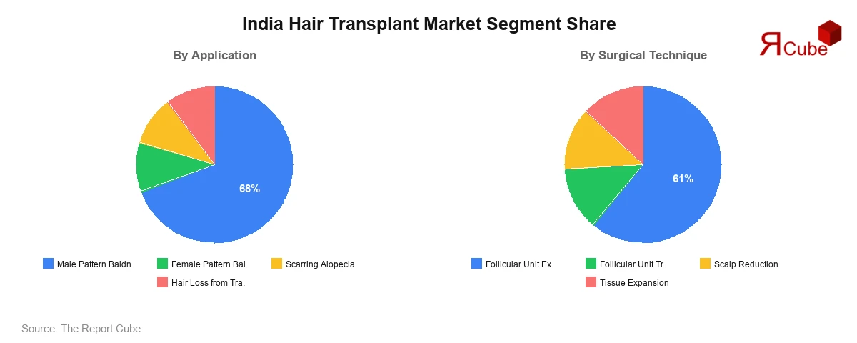 India Hair Transplant Market Segment Share India Hair Transplant Market Segment-wise Analysis