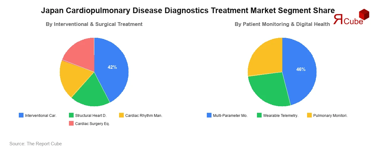 Japan Cardiopulmonary Disease Diagnostics Treatment Market Segment Share Japan Cardiopulmonary Disease Diagnostics Treatment Market Segment-wise Analysis