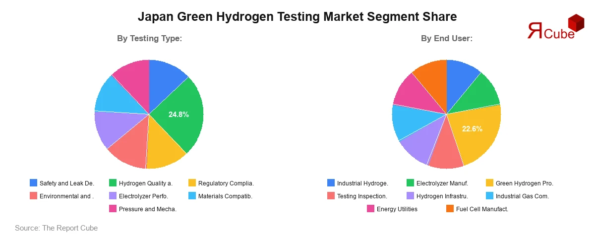 Japan Green Hydrogen Testing Market Segment Share Japan Green Hydrogen Testing Market Segment Share